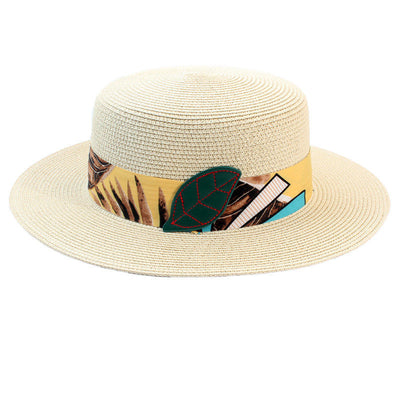 Sombrero Bohemio de Paja Plana - Estilo Coreano - Image 8