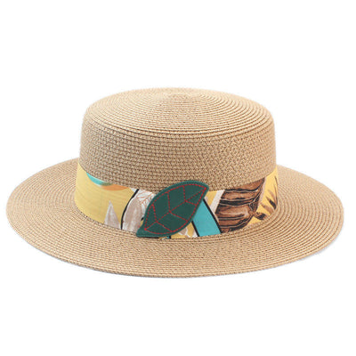 Sombrero Bohemio de Paja Plana - Estilo Coreano - Image 11