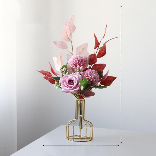 Florero Pequeño con Flores Secas para Decoración de Sala - Image 7