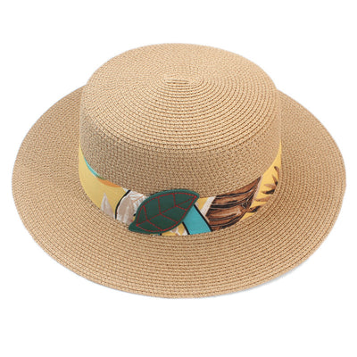 Sombrero Bohemio de Paja Plana - Estilo Coreano - Image 5