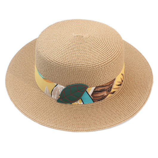 Sombrero Bohemio de Paja Plana - Estilo Coreano - Image 5