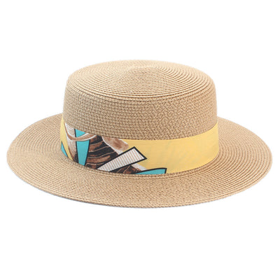 Sombrero Bohemio de Paja Plana - Estilo Coreano - Image 6