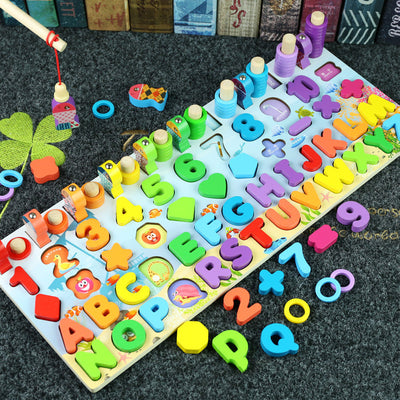 Juguetes Educativos Montessori 3D de Madera con Bloques Magnéticos y Aritmética para Preescolares - Image 22