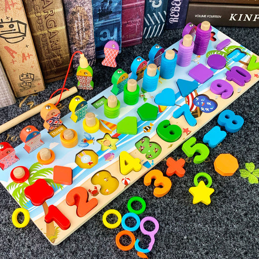 Juguetes Educativos Montessori 3D de Madera con Bloques Magnéticos y Aritmética para Preescolares - Image 23