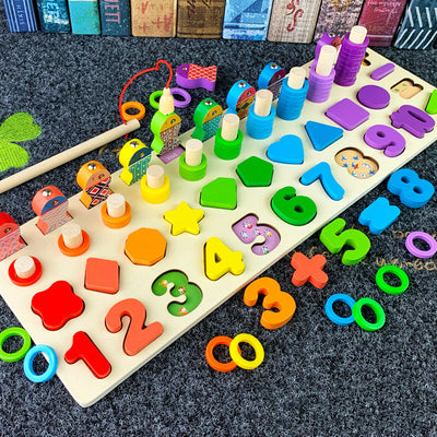 Juguetes Educativos Montessori 3D de Madera con Bloques Magnéticos y Aritmética para Preescolares - Image 24