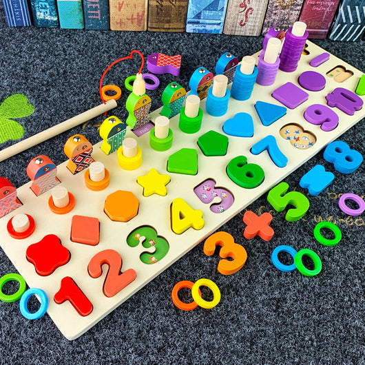 Juguetes Educativos Montessori 3D de Madera con Bloques Magnéticos y Aritmética para Preescolares - Image 24
