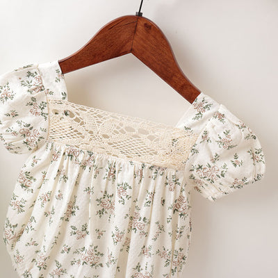 Blusa Infantil Floral de Manga Corta para Bebé - Image 5