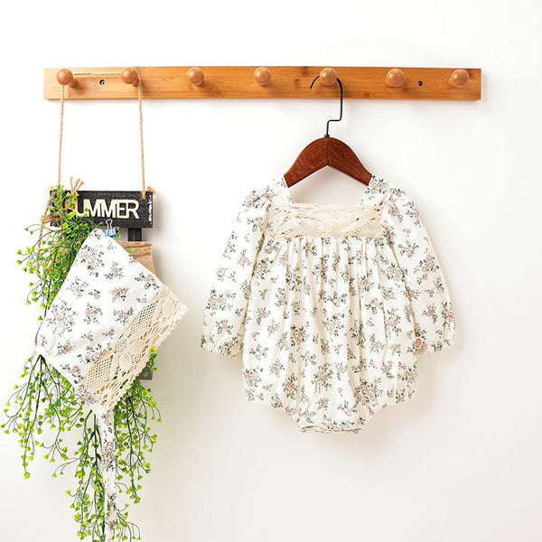 Blusa Infantil Floral de Manga Corta para Bebé