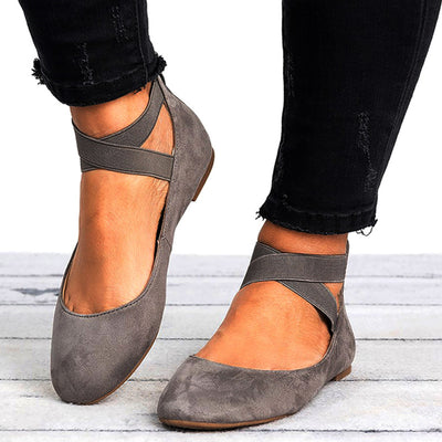 Zapatos Planos Casuales con Estampado de Leopardo y Correa Elástica para Mujer - Image 4