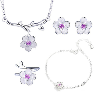 Set de 4 Pulseras Sakura para Mujer - Diseño Minimalista y Fresco - Image 2