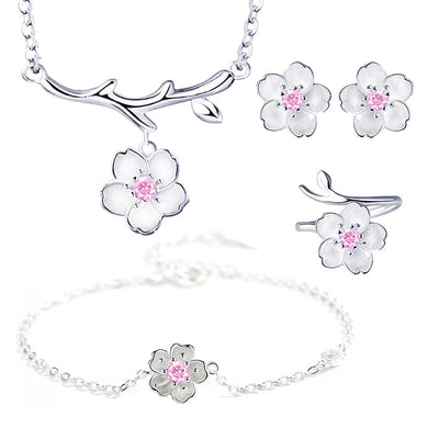 Set de 4 Pulseras Sakura para Mujer - Diseño Minimalista y Fresco - Image 3