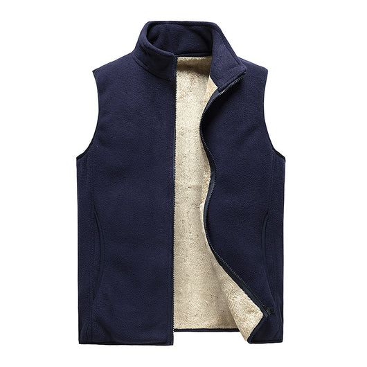 Chaleco Térmico Grueso para Hombre - Abrigo sin Mangas de Lana Polar - Image 11