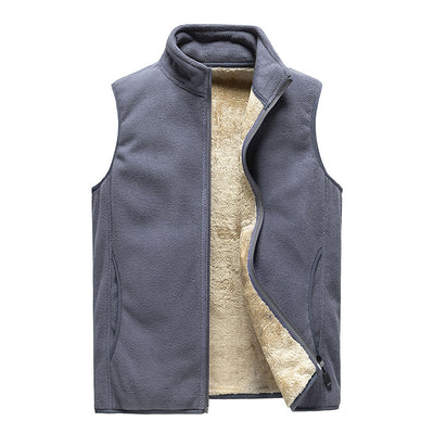 Chaleco Térmico Grueso para Hombre - Abrigo sin Mangas de Lana Polar - Image 12