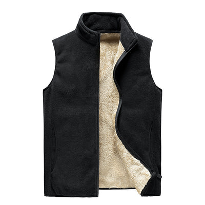 Chaleco Térmico Grueso para Hombre - Abrigo sin Mangas de Lana Polar