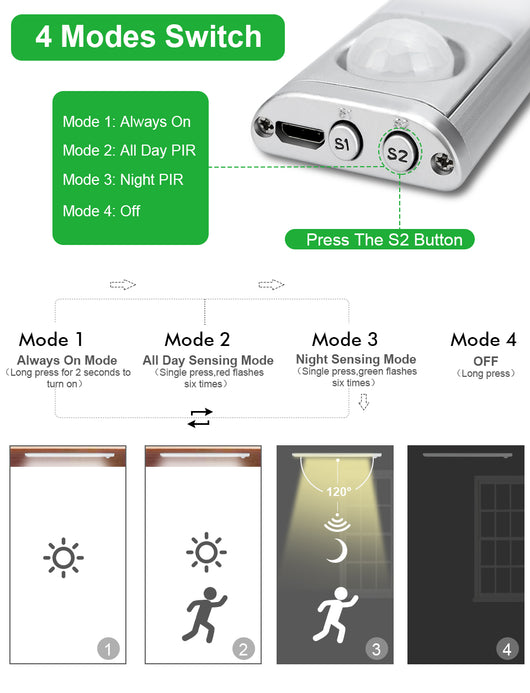 Lámpara LED Inteligente con Sensor de Movimiento y Carga USB - Image 9