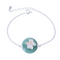 Pulsera de Jade Dongling Estilo Antiguo con Flor de Loto Plata - Diseño Retro Artístico para Mujer