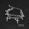 Men's And Women's Hip-Hop Simple And Versatile Double-Layer Chain Stainless Steel Non-Fading Bracelet B