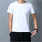 Blusa Blanca Cuello Redondo Manga Corta Talla Grande Holgada