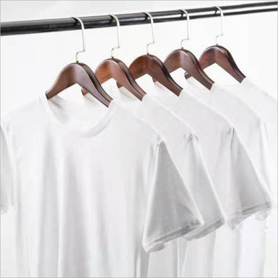 Blusa Blanca Cuello Redondo Manga Corta Talla Grande Holgada - Image 4