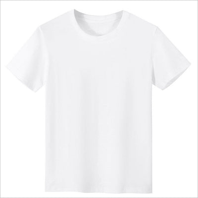 Blusa Blanca Cuello Redondo Manga Corta Talla Grande Holgada - Image 3