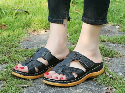 Sandalias Cómodas de Color Sólido para Mujer - Tallas Grandes 35-43 - Image 23