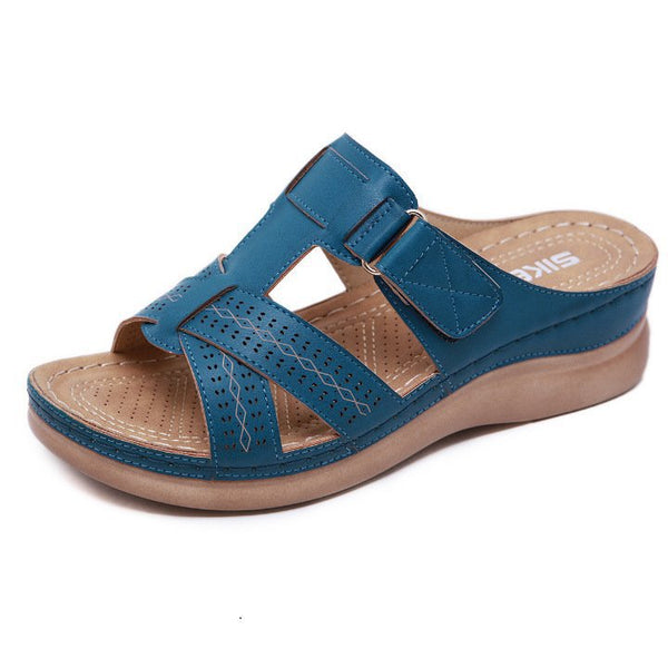 Sandalias Cómodas de Color Sólido para Mujer - Tallas Grandes 35-43