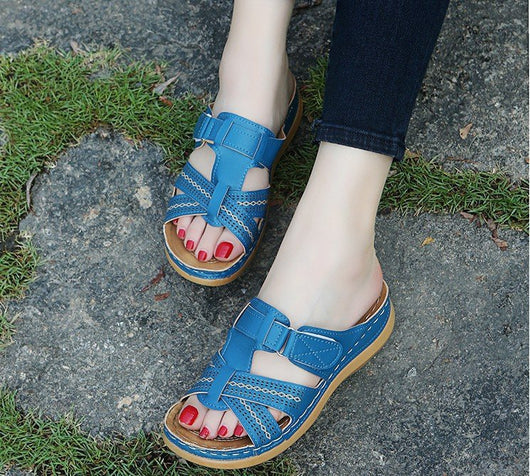 Sandalias Cómodas de Color Sólido para Mujer - Tallas Grandes 35-43 - Image 6