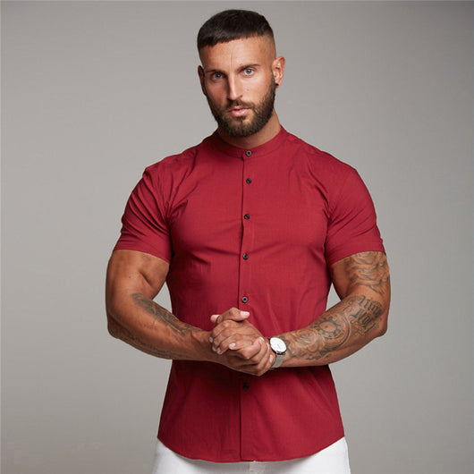 Cardigan Deportivo Slim Fit de Manga Corta para Hombre - Image 3