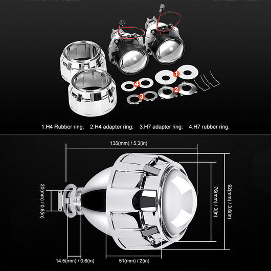 Lente Bifocal HID para Faros Delanteros - Auto y Motocicleta - Image 10