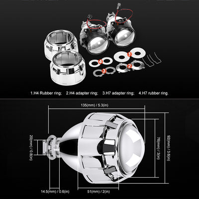 Lente Bifocal HID para Faros Delanteros - Auto y Motocicleta - Image 5