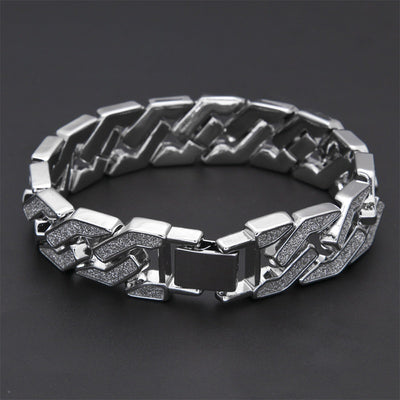 Pulsera Cubana de Diamantes para Hombre - Estilo Hip Hop Geométrico Brillante - Image 12