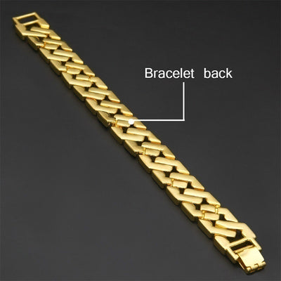 Pulsera Cubana de Diamantes para Hombre - Estilo Hip Hop Geométrico Brillante - Image 5