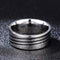 Mens And Womens Triangle Titanium Ring 8mm Stainless Steel Ring B 7
