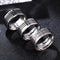 Anillo Triangular de Titanio 8mm para Hombre y Mujer - Acero Inoxidable