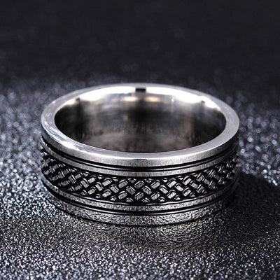 Anillo Triangular de Titanio 8mm para Hombre y Mujer - Acero Inoxidable - Image 4