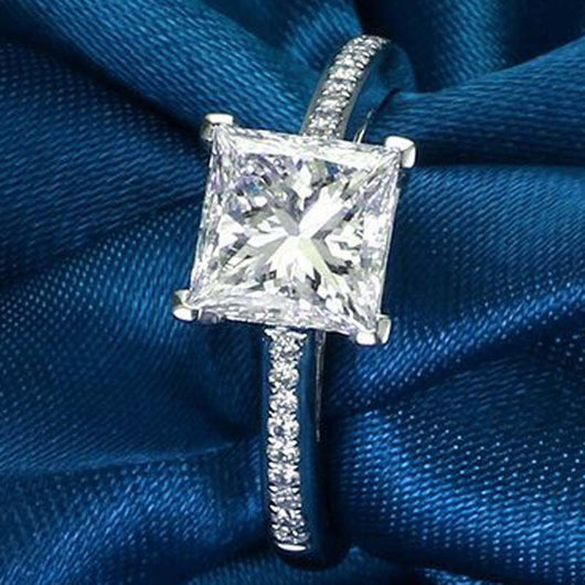 Anillo de Moissanita con Seis Garras para Mujer - Image 9