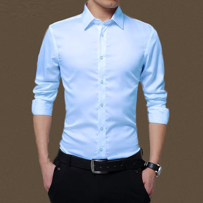 Camisa Formal de Manga Larga para Hombre - Estilo Profesional - Image 2