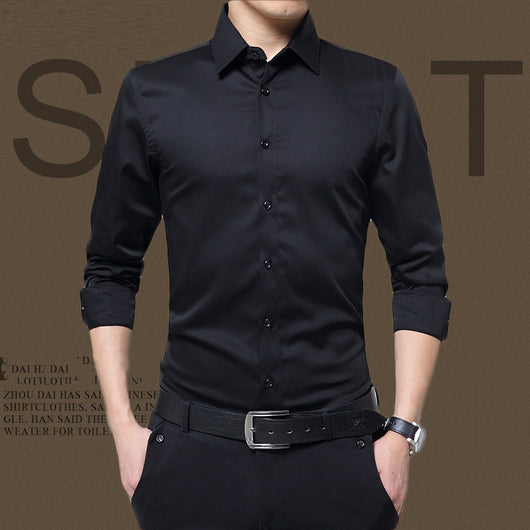 Camisa Formal de Manga Larga para Hombre - Estilo Profesional - Image 3