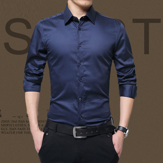 Camisa Formal de Manga Larga para Hombre - Estilo Profesional - Image 5