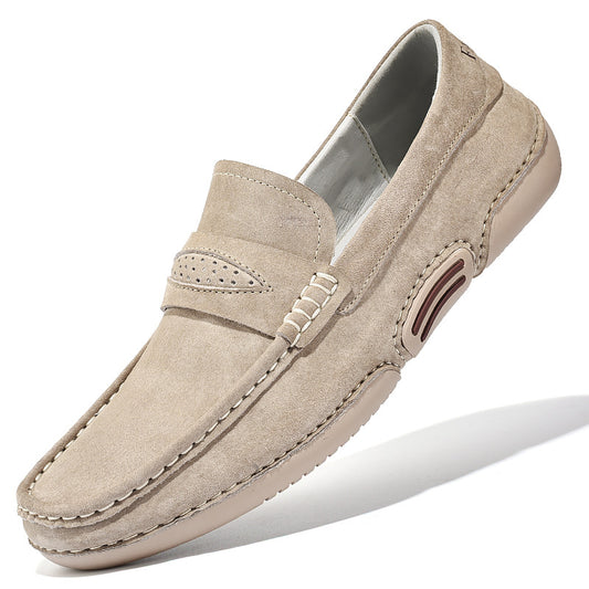 Zapatos de Cuero Business Casual para Hombre con Gorro Integrado