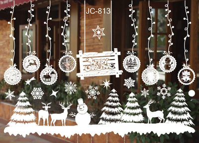 Pegatinas Navideñas para Ventanas en Colores Festivos - Image 23
