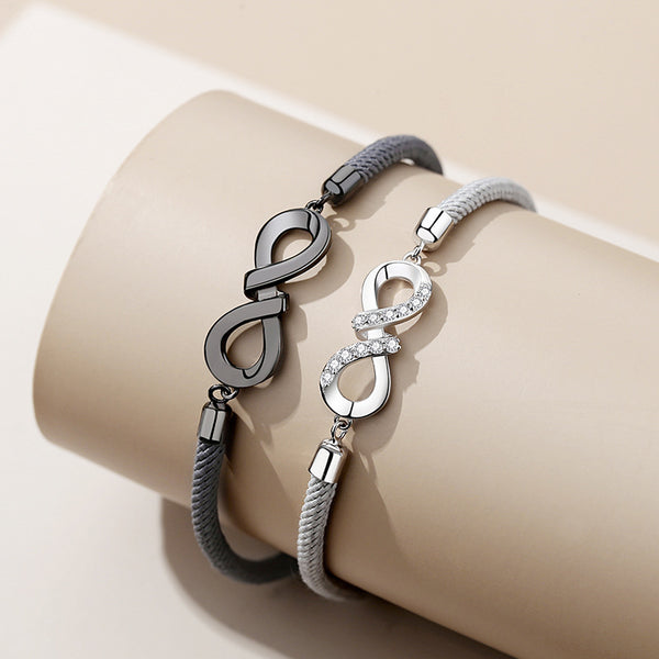 Pulsera Mobius para Parejas en Plata 925