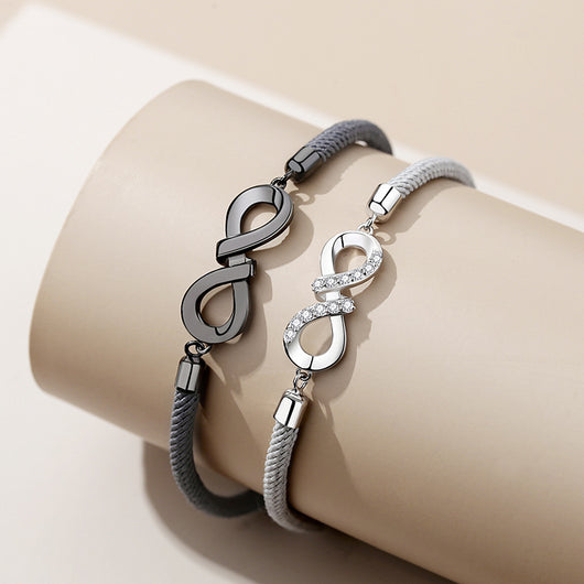 Pulsera Mobius para Parejas en Plata 925