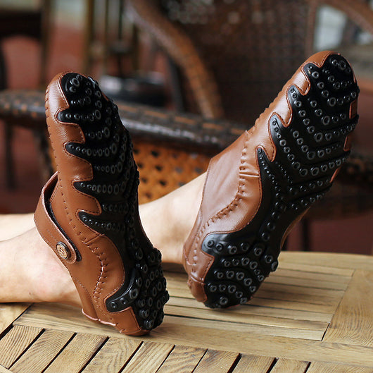 Zapatos Casuales de Cuero Estilo Coreano para Hombre - Image 2