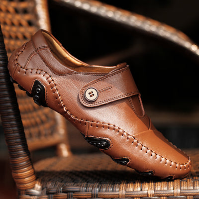 Zapatos Casuales de Cuero Estilo Coreano para Hombre - Image 3