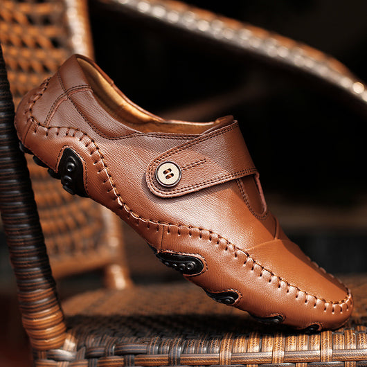 Zapatos Casuales de Cuero Estilo Coreano para Hombre - Image 3