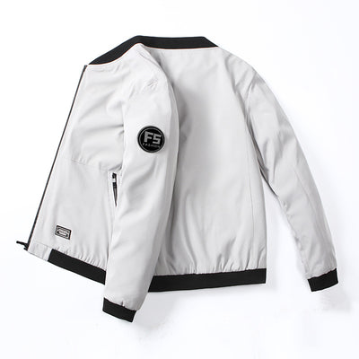 Chaqueta de Trabajo con Cuello de Pie Estilo Béisbol para Hombre - Image 10