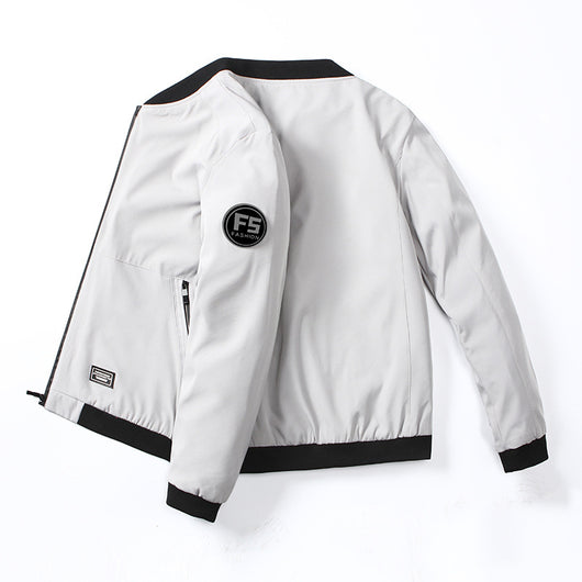 Chaqueta de Trabajo con Cuello de Pie Estilo Béisbol para Hombre - Image 10