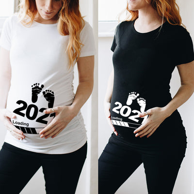 Playera de Maternidad con Estampado Infantil de Manga Corta - Image 17