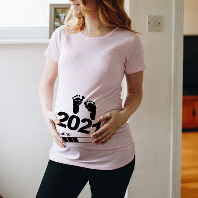 Playera de Maternidad con Estampado Infantil de Manga Corta - Image 14